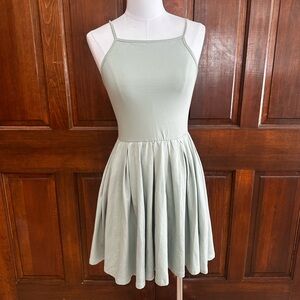 Light Green ASOS Square Neck Dress